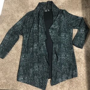 Cute coat from Chico’s with an uncommon material.